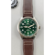 Mark XX IW328205 SS Green Dial Leather Strap ZF 