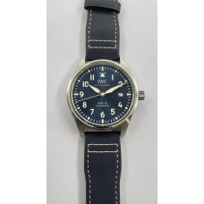 Mark XX IW328203 1:1 Best Edition Blue Dial on Blue Leather Strap V7F Asian ETA2892