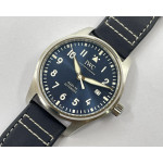 Mark XX IW328203 1:1 Best Edition Blue Dial on Blue Leather Strap V7F Asian ETA2892