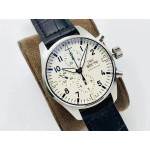 Pilot Chrono IW377725 150 Years SS Case White Dial Leather Strap AZF A7750