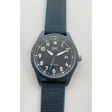 Mark XVIII IW328101 Blue Ceramic 1:1 Best Edition Blue Dial on Blue Nylon Strap M+F A35111