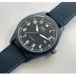 Mark XVIII IW328101 Blue Ceramic 1:1 Best Edition Blue Dial on Blue Nylon Strap M+F A35111