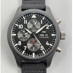  Pilot Chrono IW389101 Top Gun CeramicCase Black Dial Nylon Strap AZF A7750