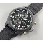  Pilot Chrono IW389101 Top Gun CeramicCase Black Dial Nylon Strap AZF A7750