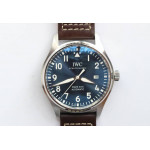 Mark XVIII IWC327010 SS Blue Dial Leather Strap M+F A2892