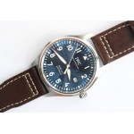 Mark XVIII IWC327010 SS Blue Dial Leather Strap M+F A2892