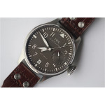 Big Pilot Real PR IW500901 Brown 1:1 Best Edition Black Leather Strap A51111 ZF