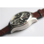 Pilot Chrono SS IW387802 Grey Dial 1:1 Best Edition Brown Leather Strap A7750 ZF