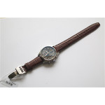 Pilot Chrono SS IW387802 Grey Dial 1:1 Best Edition Brown Leather Strap A7750 ZF