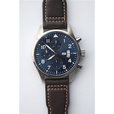 Pilot Chrono 377706 "Le Petit Prince" Blue Dial 1:1 Best Edition on Brown Leather Strap A7750 ZF