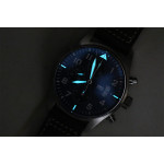 Pilot Chrono 377706 "Le Petit Prince" Blue Dial 1:1 Best Edition on Brown Leather Strap A7750 ZF