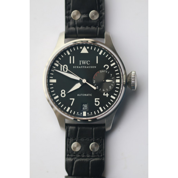 Big Pilot Real PR IW500901 Black 1:1 Best Edition Black Leather Strap A51111 ZF