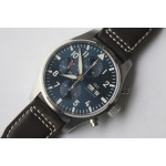 Pilot Chrono 377714 "Le Petit Prince" 2016 SIHH Blue 1:1 Best Edition on Brown Leather Strap A7750 ZF