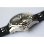 Big Pilot Real PR IW500906 1:1 Best Edition Silver Dial on Black Leather Strap A51111 ZF