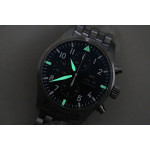 Pilot Chrono 2016 IW377710 1:1 Best Edition Black Dial on SS Bracelet A7750 V2 ZF