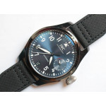 Big Pilot Real PR IW502003 Real Ceramic “BOUTIQUE RODEO DRIVE” 1:1 Best Edition on Black Calfskin Strap A51111 V2 ZF