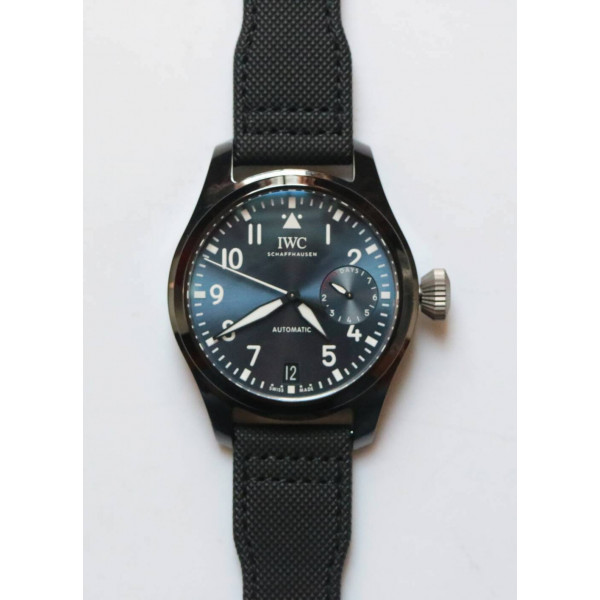 Big Pilot Real PR IW502003 Real Ceramic “BOUTIQUE RODEO DRIVE” 1:1 Best Edition on Black Calfskin Strap A51111 V2 ZF