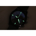 Pilot Chrono Top Gun IW388002 Real Ceramic 1:1 Best Edition Gray Dial on Green Calfskin Strap A7750 ZF