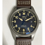 Mark XVIII IW327006 Titanium 1:1 Best Edition Black Dial Brown Leather Strap V7F A2892