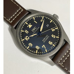 Mark XVIII IW327006 Titanium 1:1 Best Edition Black Dial Brown Leather Strap V7F A2892