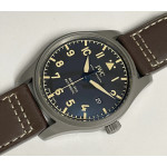 Mark XVIII IW327006 Titanium 1:1 Best Edition Black Dial Brown Leather Strap V7F A2892