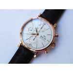 Portofino Chrono RG 1:1 Best Edition White Dial Brown Leather Strap A7750 ZF