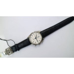 Portugieser Chrono Classic 42 IW390406 SS 1:1 Best Edition White dial Blue Num Leather Strap A7750 ZF