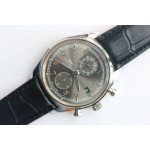 Portugieser Chrono Classic 42 IW390406 SS 1:1 Best Edition Grey dial Leather Strap A7750 ZF