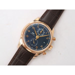 Portugieser Chrono Classic 42 IW390406 RG 1:1 Best Edition Blue&White dial Leather Strap A7750 ZF