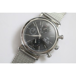 Portofino Chronograph SS Black Dial Bracelet A-7750