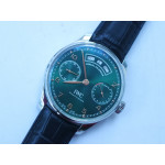 Portuguese Real PR Real Annual Calendar IW503510 1:1 Best Edition Green Dial on Black Leather Strap A52850 ZF