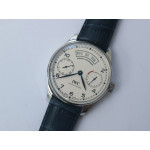 Portuguese Real PR Real Annual Calendar IW5035 1:1 Best Edition White Dial Blue Markers on Blue Leather Strap A52850 ZF