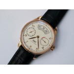 Portuguese Real PR Real Annual Calendar RG IW503504 1:1 Best Edition White Dial on Black Leather Strap A52850 ZF