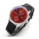 Portuguese Chrono IW3716 1:1 Best Edition Red Dial Leather Strap V6SF A7750