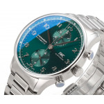 Portuguese Chrono IW3716 1:1 Best Edition Green Dial SS Bracelet V6SF A7750