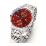 Portuguese Chrono IW3716 1:1 Best Edition Red Dial SS Bracelet V6SF A7750