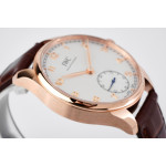 Portuguese IW358306 1:1 Best Edition RG White Dial RG Markers Brown Leather Strap ZF A82200