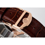 Portuguese IW358306 1:1 Best Edition RG White Dial RG Markers Brown Leather Strap ZF A82200