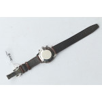 Portuguese Chrono 1:1 Best Edition SS White Dial SS Markers Brown Leather Strap ZF V3 A7750 (Slim Movement)