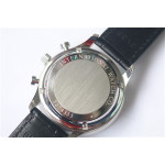 Portuguese Chrono 1:1 Best Edition SS White Dial SS Markers Leather Strap ZF V3 A7750 (Slim Movement)