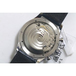 Portuguese IW371446 1:1 Best Edition SS White Dial Blue Markers on Blue Leather Strap ZF V3  A7750 (Slim Movement)