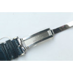 Portuguese IW371446 1:1 Best Edition SS White Dial Blue Markers on Blue Leather Strap ZF V3  A7750 (Slim Movement)