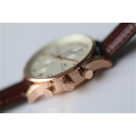 Portuguese IW371480 1:1 Best Edition RG White dial Brown Leather Strap ZF V3 A7750 (Slim Movement)