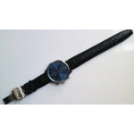 Portuguese IW371491 1:1 Best Edition SS Blue dial on Black Leather Strap  ZF V3 A7750 (Slim Movement)