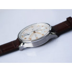 Portuguese IW371604 1:1 Best Edition SS White Dial RG Markers on Brown Leather Strap A96355 ZF V3