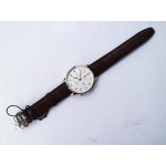 Portuguese IW371604 1:1 Best Edition SS White Dial RG Markers on Brown Leather Strap A96355 ZF V3