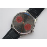 Portuguese Real PR IW500126 7 Days 1:1 Best Edition Gery Dial Black Leather Strap A52010  ZF