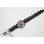 Portuguese Real PR IW500126 7 Days 1:1 Best Edition Gery Dial Black Leather Strap A52010  ZF