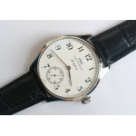 Portuguese IW544202 SS 1:1 Best Edition White Dial on Black Leather Strap GSF