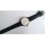 Portuguese IW544202 SS 1:1 Best Edition White Dial on Black Leather Strap GSF